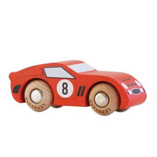 Kolekcjonerski samochodzik GT25 Finley wyścigowe drewniane auto Le Toy Van