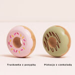 Drewniane pączki zestaw, zabawka donut, gotowanie, cukiernia, Le Toy Van - 4