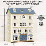Drewniany domek duży dla lalek Palace zabawka, domek XXL Le Toy Van - 4