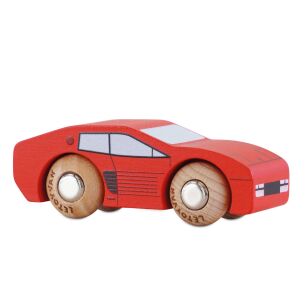 Kolekcjonerski samochodzik GT140 Marco wyścigowe drewniane auto Le Toy Van