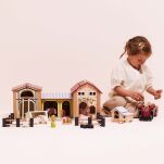 Zestaw drewniana Farma ze zwierzętami traktorem i wyposażeniem Le Toy Van - 3