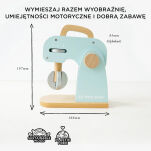 Drewniany mikser z akcesoriami, zabawka dla dzieci, gotowanie, Le Toy Van - 4