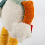 Pierwsza przytulanka pluszowy Miś Polarny 31cm patchworkowa zabawka sigikid - 5