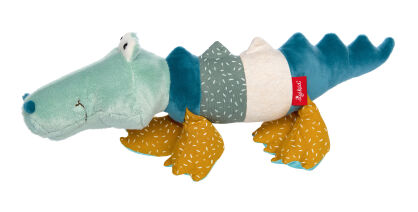 Pierwsza przytulanka pluszowy Krokodyl 43cm patchworkowa maskotka sigikid