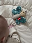 Pierwsza przytulanka Motyl zielony szeleścik dla dzieci maskotka sigikid - 7