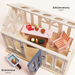 Drewniana oranżeria zestaw, domek dla lalek, zabawka dla dzieci, Le Toy Van - 3