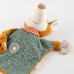 Pierwsza przytulanka komforter Lisek zielony maskotka dla dzieci sigikid - 6