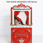 Drewniany teatr lalek Showtime zabawka dla dzieci odgrywanie ról Le Toy Van - 3