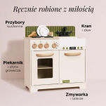 Drewniana kuchnia dla dzieci ze zmywarką zabawkowa kuchenka Le Toy Van - 2