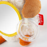 Zabawka rozwojowa Wiewiórka szeleścik grzechotka gryzaczek lusterko sigikid - 4