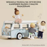 Drewniany kamper retro, wakacyjny samochód, zabawka dla dzieci, Le Toy Van - 5