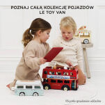 Drewniany kamper retro, wakacyjny samochód, zabawka dla dzieci, Le Toy Van - 6