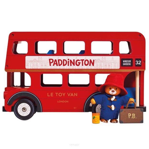 Paddington drewniany piętrowy autobus zabawka dla dzieci auto Le Toy Van