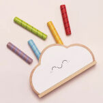 Tęczowa chmurka drewniana zabawka edukacyjna pierwsza gra dzieci Le Toy Van - 6