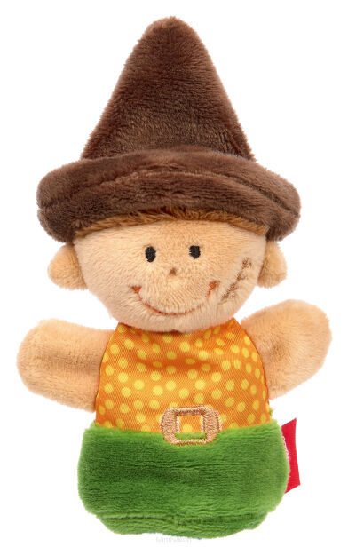 Pluszowa pacynka na palec Skrzat Rabuś maskotka teatrzyk dzieci sigikid