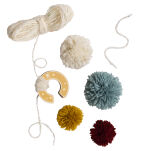 Zestaw kreatywny do tworzenia pomponów, drewniana zabawka dla dzieci Micki - 3