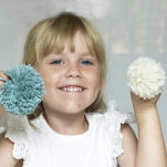 Zestaw kreatywny do tworzenia pomponów, drewniana zabawka dla dzieci Micki - 2