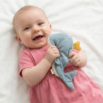 Przytulanka komforter Wieloryb szeleścik szmatka zabawka dla dzieci sigikid - 2