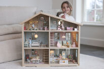 Drewniany domek dla lalek Wonder House zabawa lalkami dla dzieci Lundby - 4