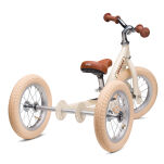 Pierwszy rowerek trójkołowy dziecięcy biegowy 2w1 kremowy matowy Trybike - 2