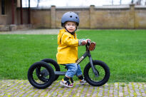 Pierwszy rowerek trójkołowy dziecięcy biegowy 2w1 szary matowy Trybike - 5