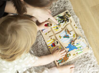 Drewniana układanka puzzle labirynt edukacyjna zabawka dla dzieci Pippi - 4