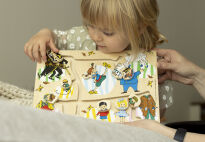 Drewniana układanka puzzle labirynt edukacyjna zabawka dla dzieci Pippi - 6