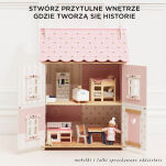 Drewniany domek dla lalek Rose Heart, zabawka dla dzieci, domki, Le Toy Van - 5
