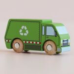 Kolekcjonerski samochodzik GT200 Rudy śmieciarka drewniane auto Le Toy Van - 3