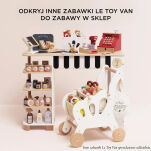 Drewniany koszyk z zakupami i skanerem dla dzieci zabawa w sklep Le Toy Van - 5