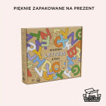 Drewniane literki, zabawka układanka edukacyjna nauka dla dzieci Le Toy Van - 4
