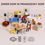 Paddington drewniane mebelki do domku dla lalek zestaw 35 szt Le Toy Van - 4