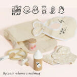 Drewniany zestaw do karmienia lalek, zabawa lalkami, dla dzieci, Le Toy Van - 3