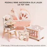 Drewniany zestaw do karmienia lalek, zabawa lalkami, dla dzieci, Le Toy Van - 5