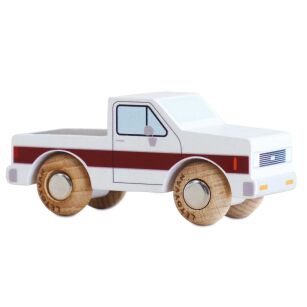 Kolekcjonerski samochodzik GT165 Charlie pick-up drewniane auto Le Toy Van