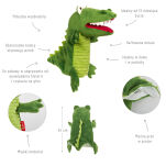 Pluszowa pacynka Krokodyl maskotka teatrzyk zabawka dla dzieci sigikid - 3