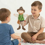 Pluszowa pacynka Rabuś 34cm maskotka teatrzyk lalka zabawka dzieci sigikid - 2