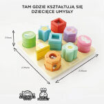 Drewniane klocki sorter zabawka sensoryczna, edukacyjna, dzieci Le Toy Van - 5
