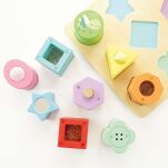 Drewniane klocki sorter zabawka sensoryczna, edukacyjna, dzieci Le Toy Van - 7