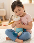 Pierwsza przytulanka Króliczek 31cm patchworkowa zabawka dla dzieci sigikid - 2
