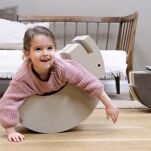 Słoń L Sand Grey zabawka sensoryczna ruchowa balans dla dzieci bObles - 2