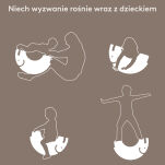 Słoń L Sand Grey zabawka sensoryczna ruchowa balans dla dzieci bObles - 3