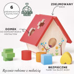 Drewniany sorter kształtów My little bird, zabawka edukacyjna, Le Toy Van - 2
