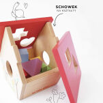 Drewniany sorter kształtów My little bird, zabawka edukacyjna, Le Toy Van - 3
