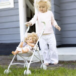 Wózek dla lalek składana spacerówka, zabawka dla dzieci, Lillan & Friends - 3