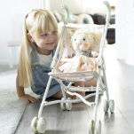 Wózek dla lalek składana spacerówka, zabawka dla dzieci, Lillan & Friends - 5