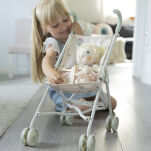 Wózek dla lalek składana spacerówka, zabawka dla dzieci, Lillan & Friends - 4