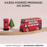 Paddington miniaturowy drewniany piętrowy autobus zabawka auto Le Toy Van - 3