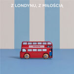 Paddington miniaturowy drewniany piętrowy autobus zabawka auto Le Toy Van - 5