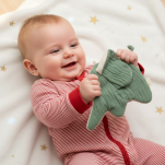 Przytulanka komforter Muślinowy Słoń szeleścik szmatka dla dzieci sigikid - 6